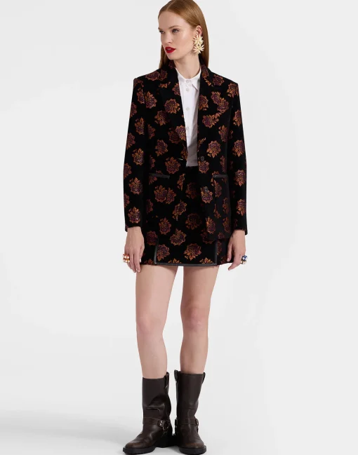 Kelly JacketRosette Black in Jacquard