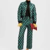 La Comasca Puffer BomberWinter Sun Emerald in Jacquard