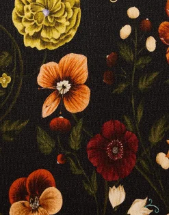 La Scala TeeBotticelli Black in Jersey With Feathers