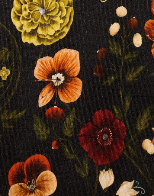 La Scala TeeBotticelli Black in Jersey With Feathers