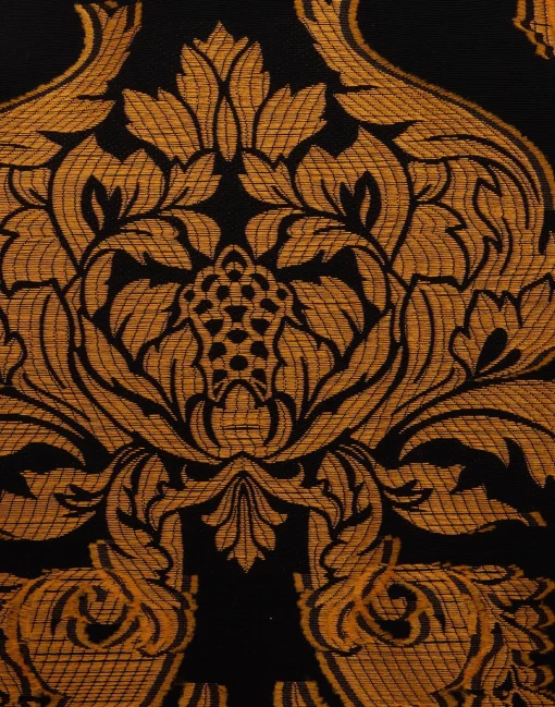 La Scala TeeCherubs Black in Fil Coupé With Feathers