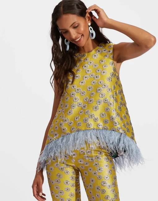 La Scala Top (With Feathers)Margarita in Jacquard