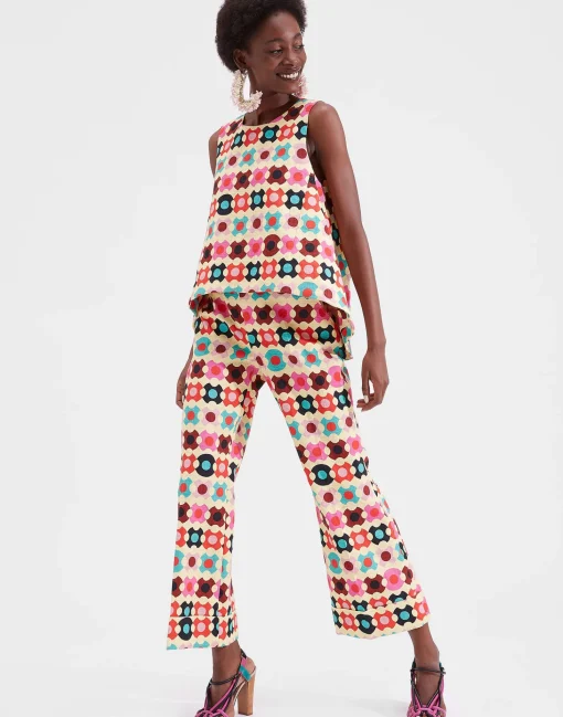 La Scala TopGroovy Dot Giallo in Shot Cotton