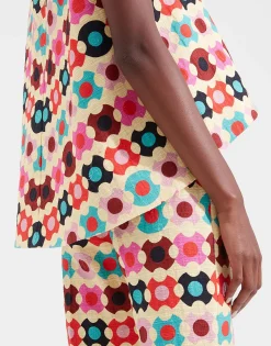 La Scala TopGroovy Dot Giallo in Shot Cotton