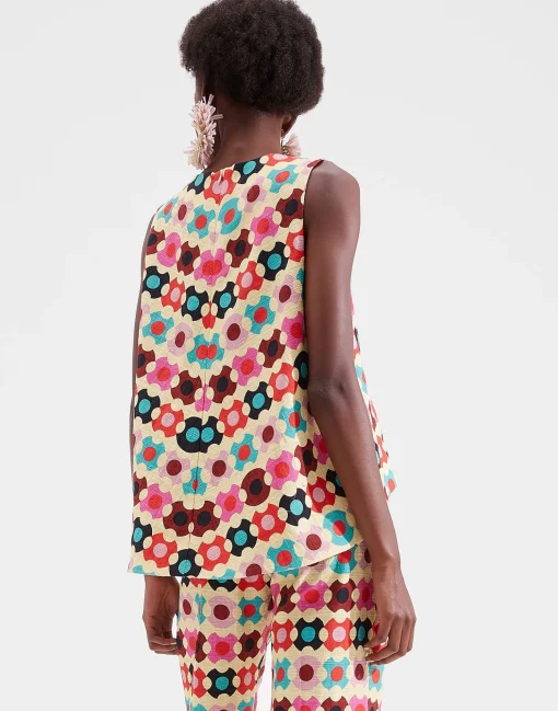 La Scala TopGroovy Dot Giallo in Shot Cotton