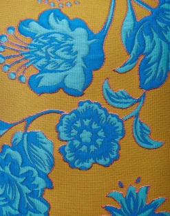 La Scala TopHottie Turquoise in Jacquard With Feathers