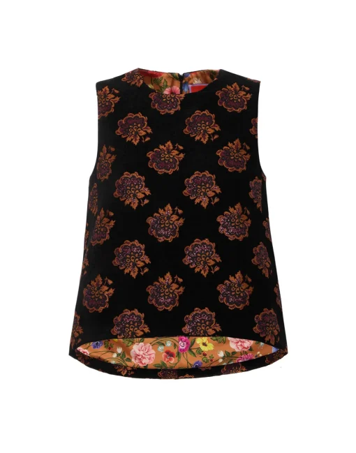 La Scala TopRosette Black in Jacquard