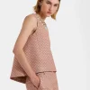La Scala TopTulip Pale Pink in Jacquard Embroidered
