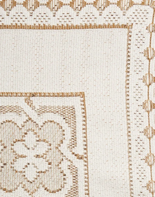 Lacey Large TableclothSolid White Smoke in Embroidered Cotton