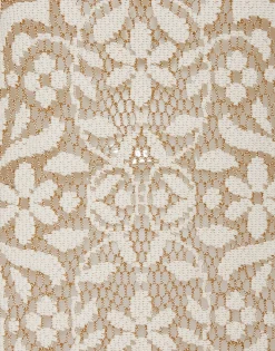 Lacey Long Sleeve Swing DressSolid White Smoke in Embroidered Cotton