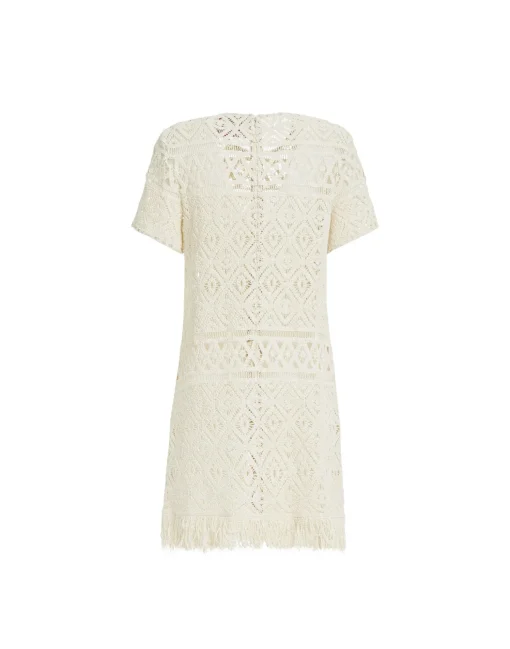Lacey Mini Swing DressPlaza Cream in Macramé
