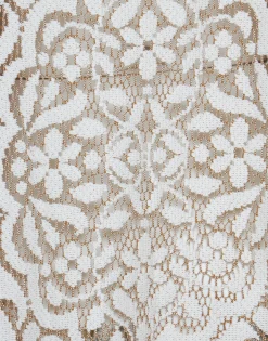 Lacey Muumuu DressSolid White Smoke in Embroidered Cotton