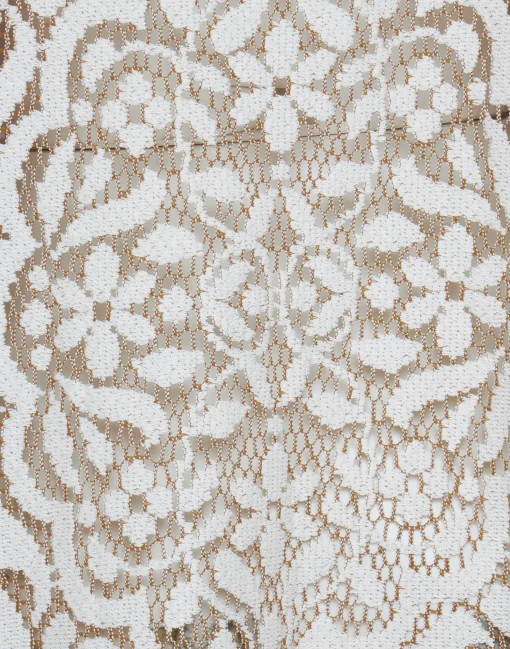 Lacey Muumuu DressSolid White Smoke in Embroidered Cotton