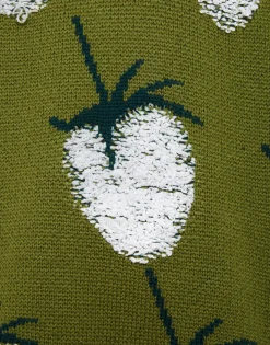 Lampone HoodieGreen in Jacquard
