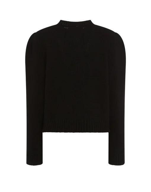Lampone SweaterBlack in Wool Embroidered