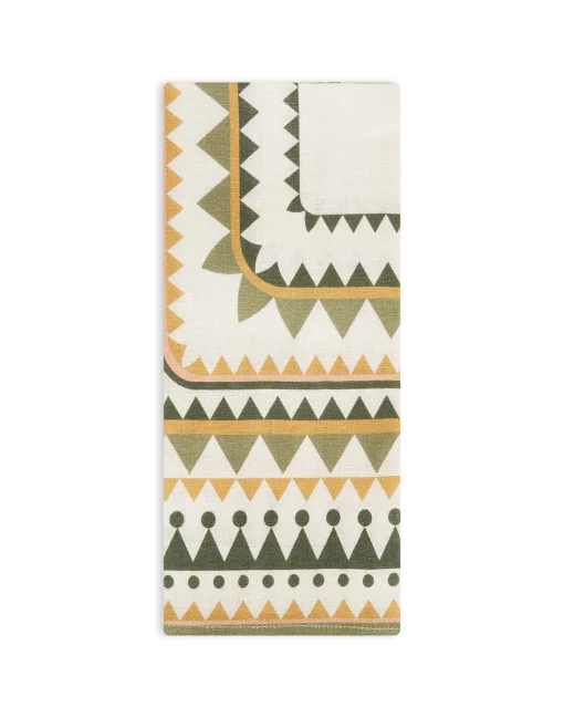 Large Napkins Set Of 2Doric Placée Light Green in Linen