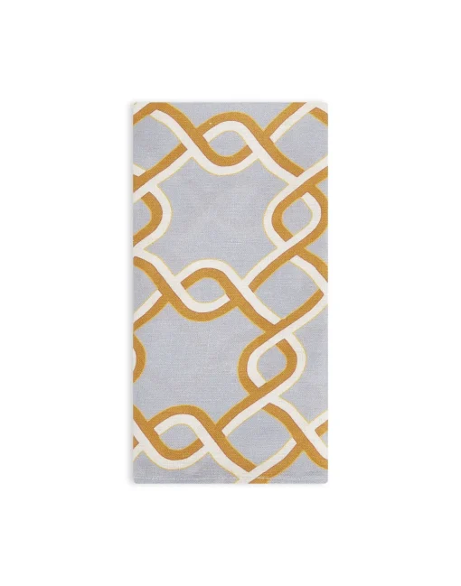 Large Napkins Set Of 2Tackle Turquoise in Linen