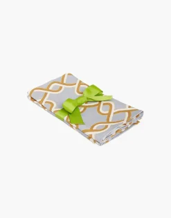 Large Napkins Set Of 2Tackle Turquoise in Linen