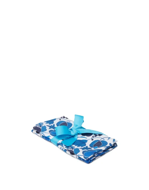 Large Napkins Set Of 2Wildbird Blu Small in Linen