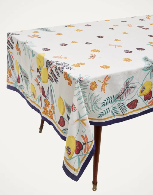 Large TableclothBotanical (Placée) in Linen