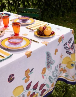 Large TableclothBotanical (Placée) in Linen