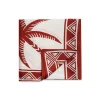Large TableclothDate Palms Brick in Linen