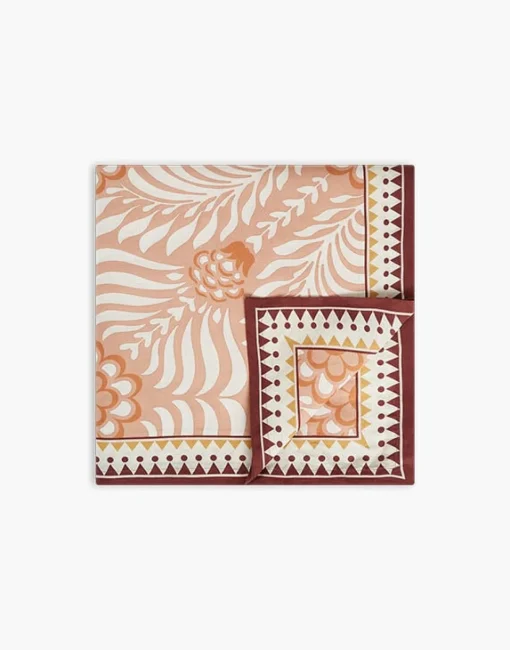 Large TableclothTudor Pink in Linen