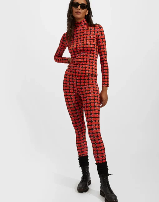 LeggingsBlack Cherries in New Skinny Jersey