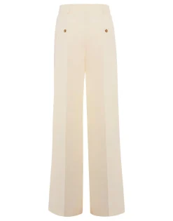 Let Loose PantsSolid Ivory in Cady Wool
