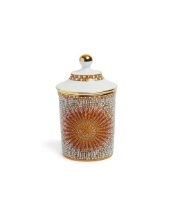 Lidded MugSunrays Multicolor in Porcelain