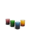 Liquor Glass Set of 4Misty Rainbow Mix in Glass