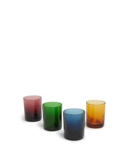 Liquor Glass Set of 4Misty Rainbow Mix in Glass