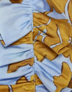 Long And Sassy DressTangle Light Blue in Silk Twill