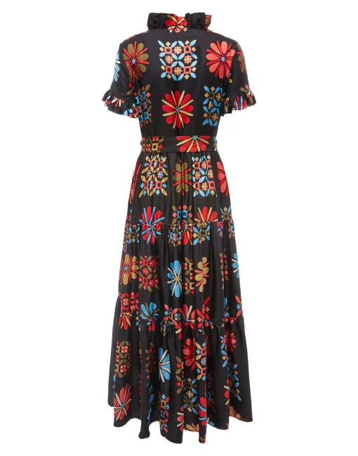 Long And Sassy DressVetrata Grande in Silk Twill