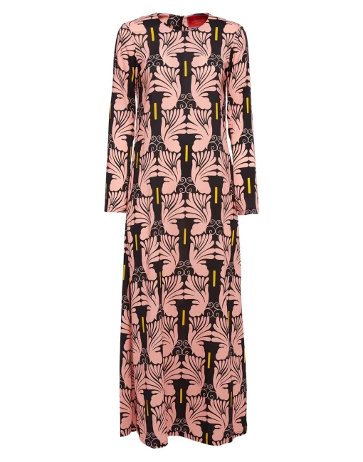 Long Sleeve Swing DressAli Rosa in Sable
