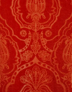 Long Sleeve Swing DressBanquet Orange in Devoré