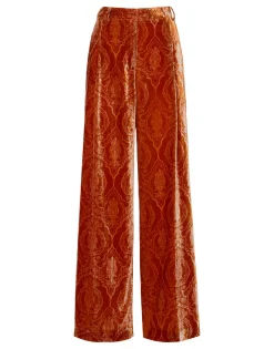 Loose PantsBanquet Orange in Devoré