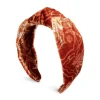 Love Knot HeadbandBanquet Orange in Devoré