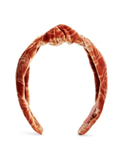 Love Knot HeadbandBanquet Orange in Devoré