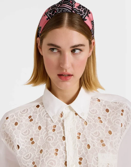 Love Knot HeadbandOltrarno Pink in Twill