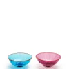 Luxury Nut Bowl Set of 2Turchese/Viola in Glass