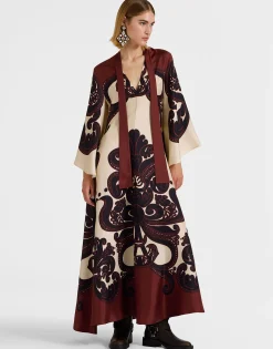 Magnifico DressCorsini Placée Cream in Silk Twill