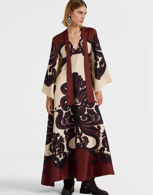 Magnifico DressCorsini Placée Cream in Silk Twill
