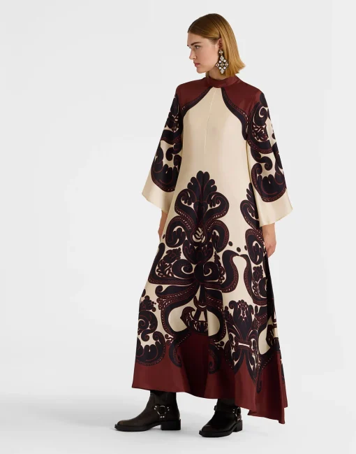 Magnifico DressCorsini Placée Cream in Silk Twill