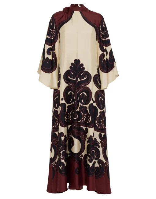 Magnifico DressCorsini Placée Cream in Silk Twill