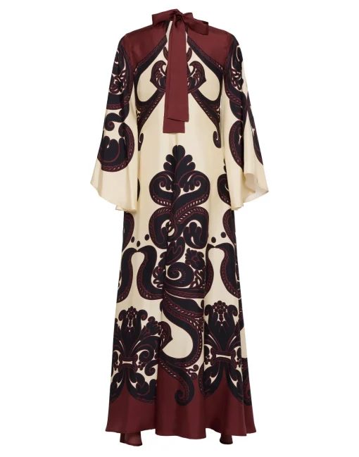 Magnifico DressCorsini Placée Cream in Silk Twill