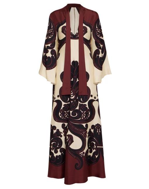 Magnifico DressCorsini Placée Cream in Silk Twill