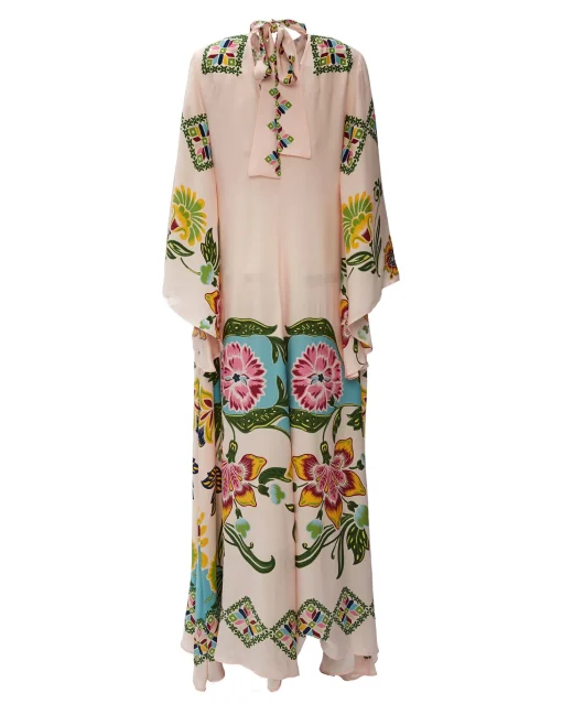 Magnifico DressFolk Flowers Azzurro Placée in Pebbled Sable