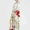 Magnifico DressGrenadilla Placée Off White in Silk Twill