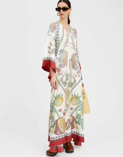 Magnifico DressGrenadilla Placée Off White in Silk Twill